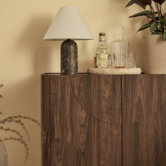 Iris 2 Door Cabinet Walnut