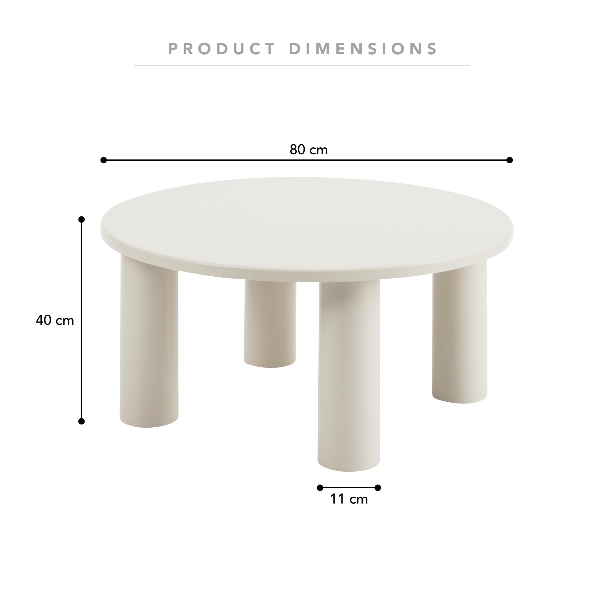 Kingsley Coffee Table Cream