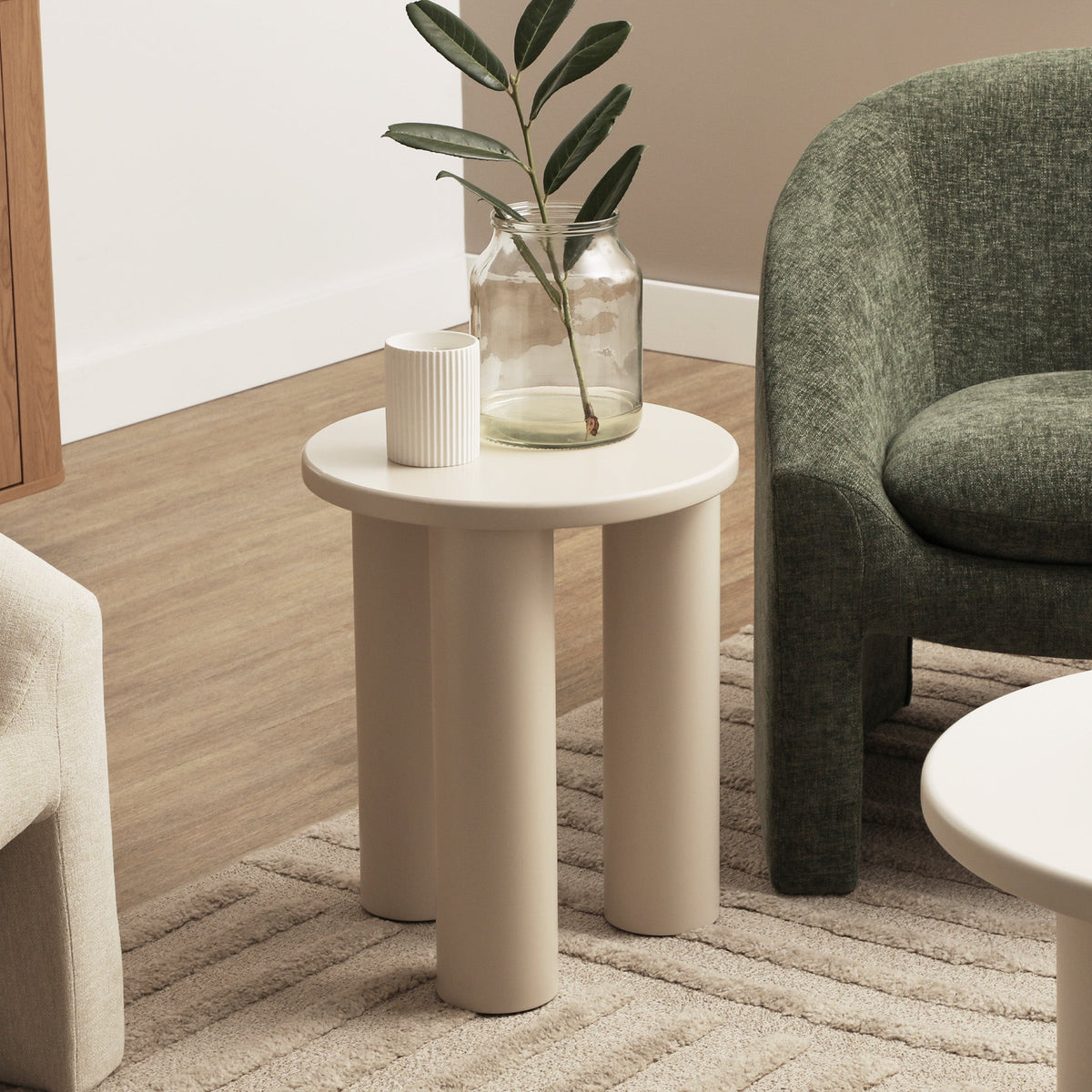 Kingsley Side Table Cream