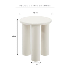 Kingsley Side Table Cream