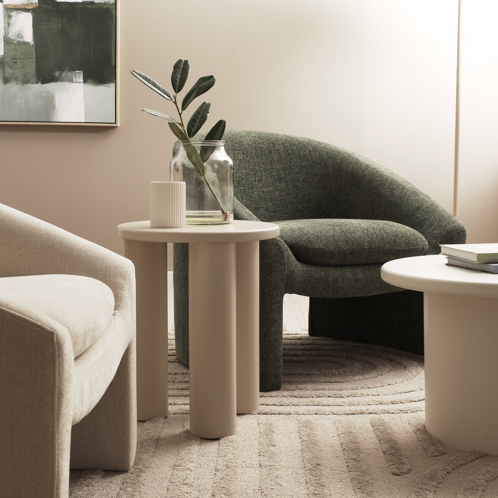 Kingsley Side Table Cream