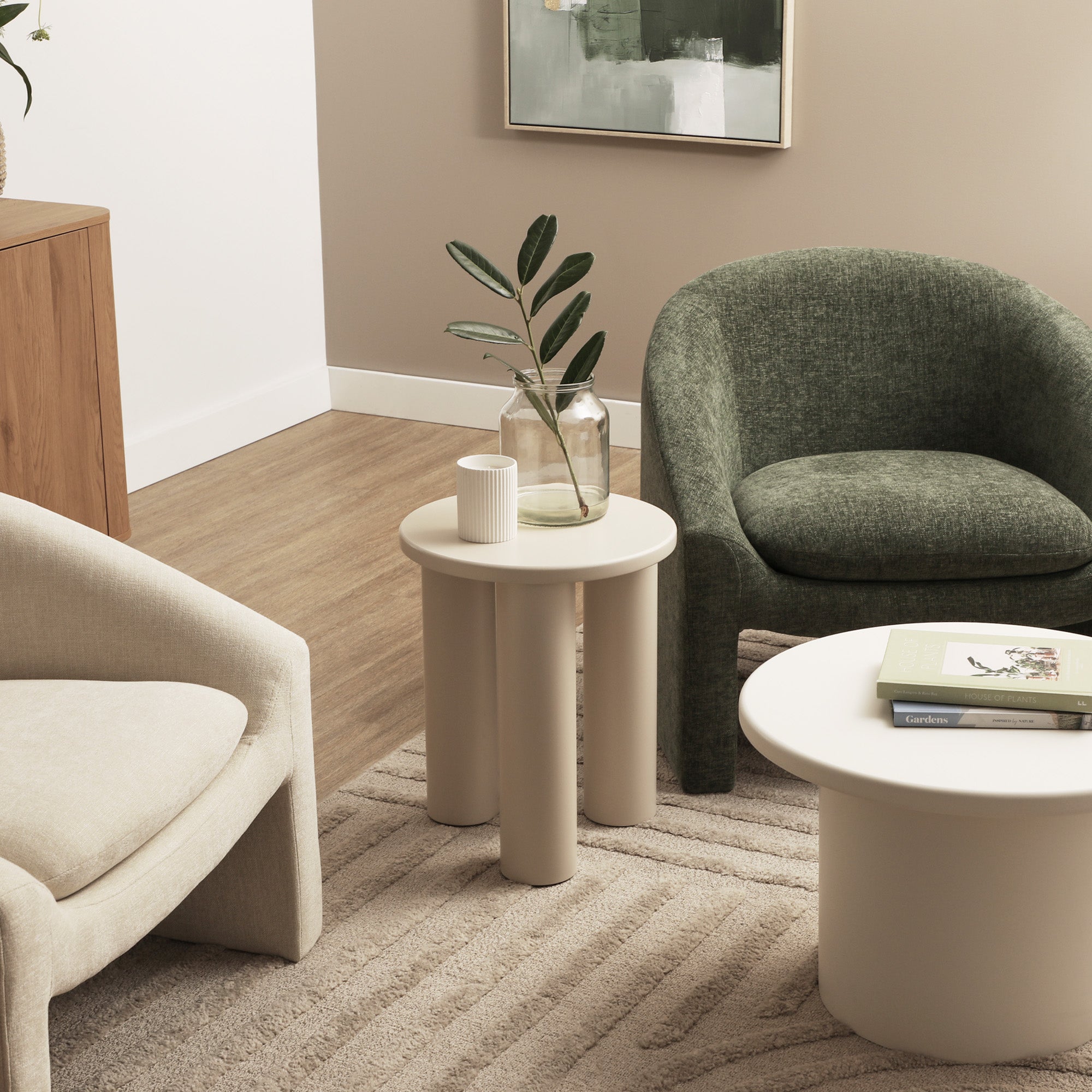 Kingsley Side Table Cream