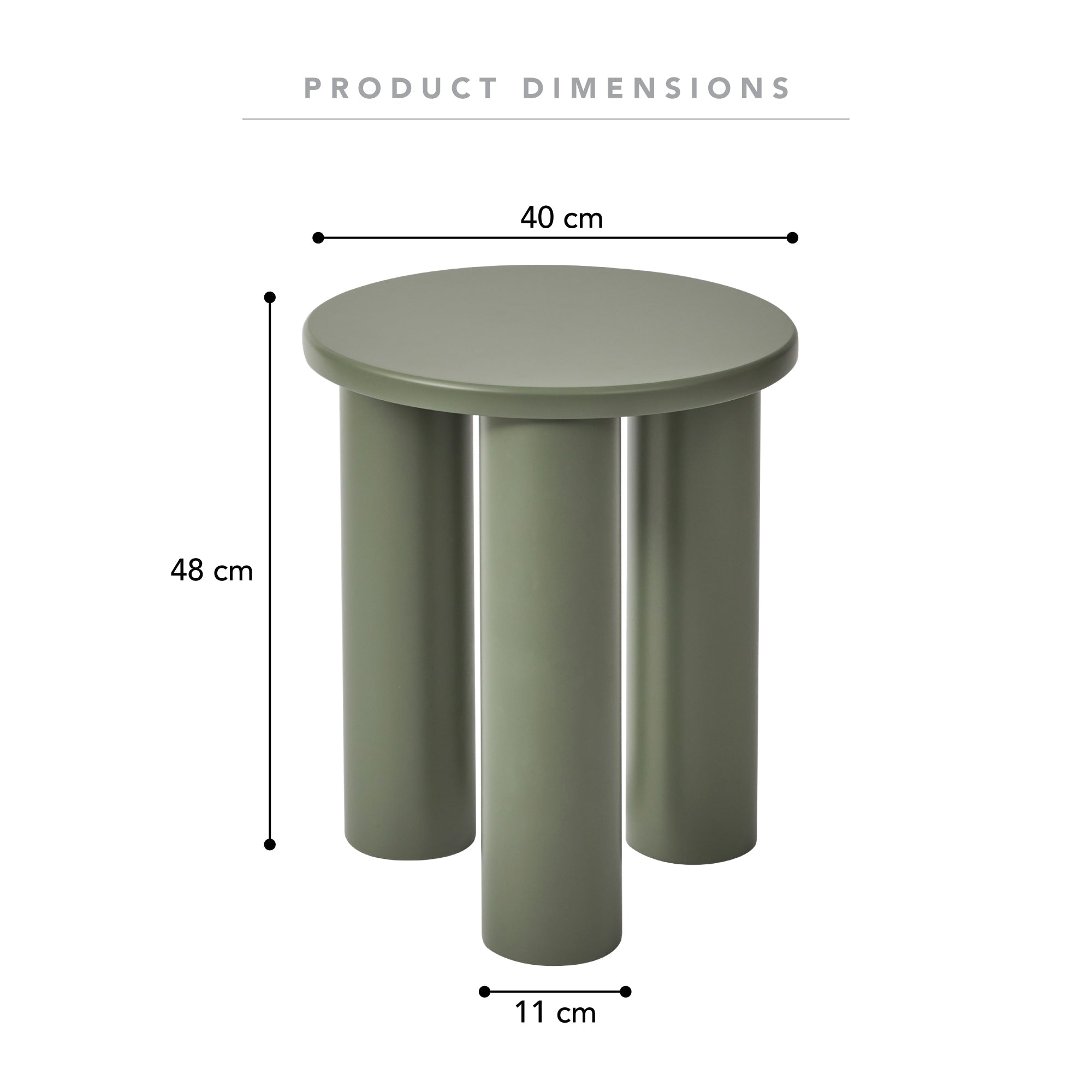 Kingsley Side Table Green