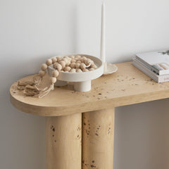 Mack Console Table Burl