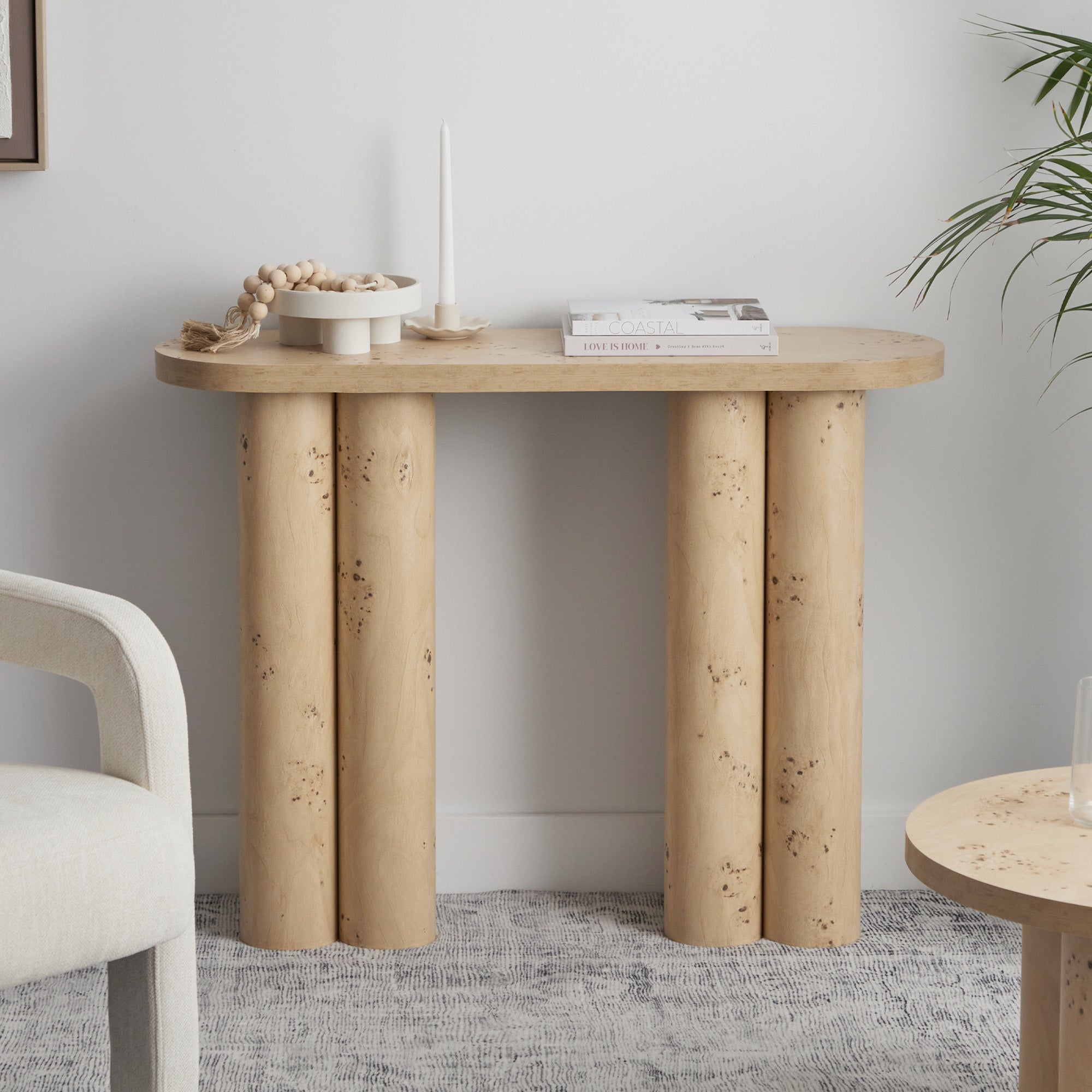Mack Console Table Burl