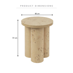 Mack Side Table Burl