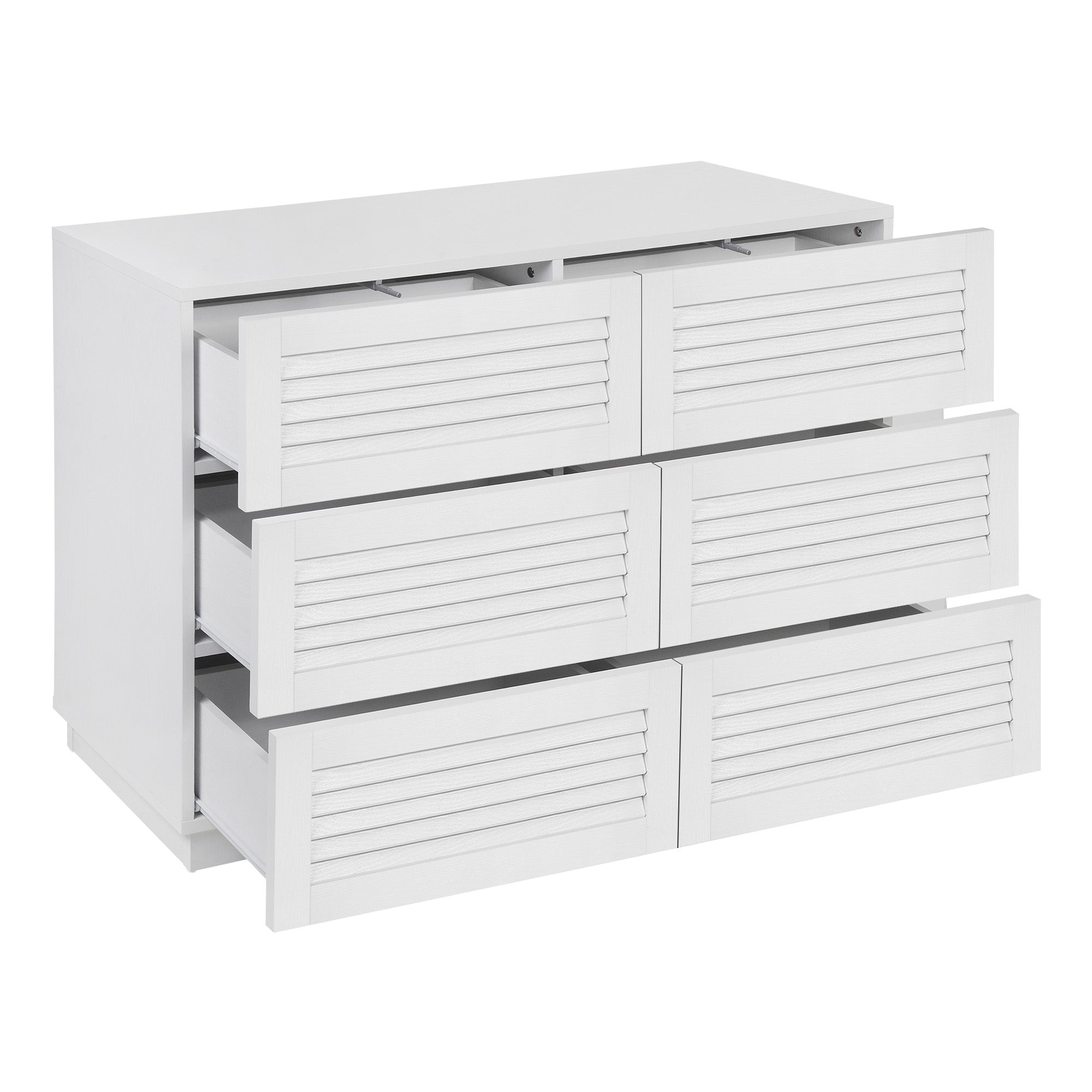 Neive Chest of 6 Drawers White