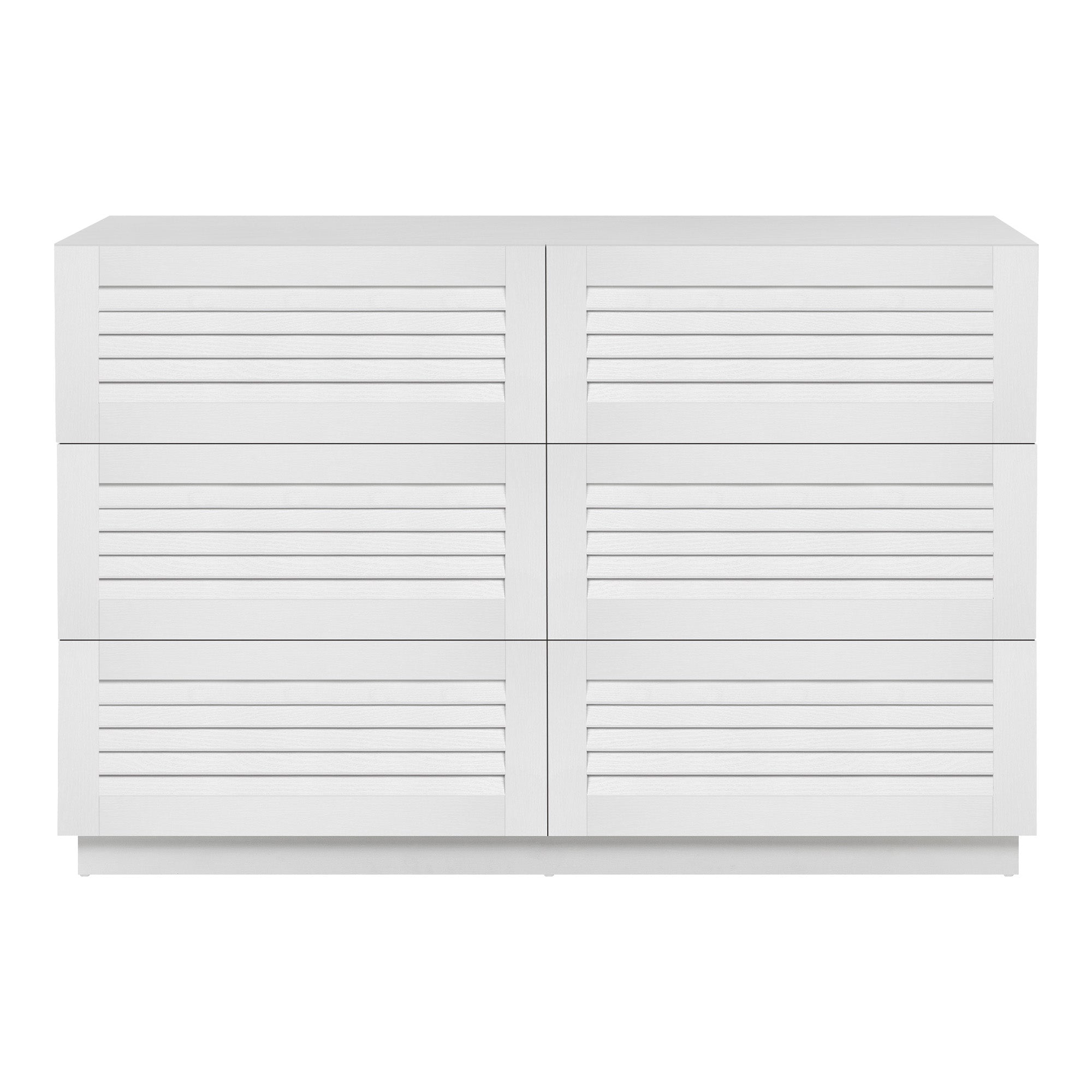 Neive Chest of 6 Drawers White