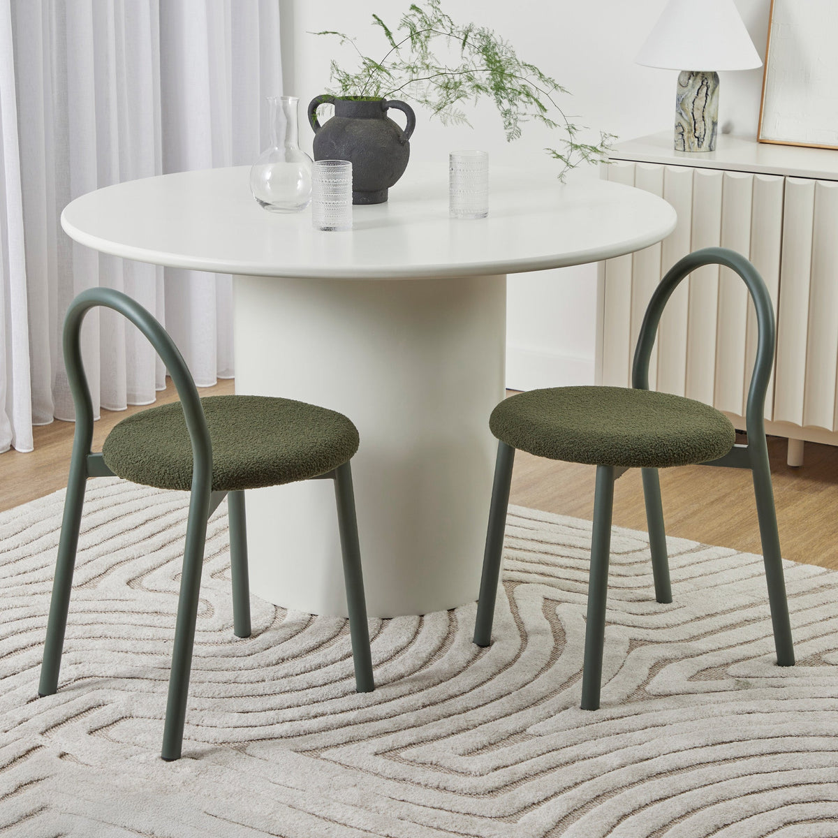 Newport Set of 2 Dining Chairs Green