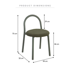 Newport Set of 2 Dining Chairs Green
