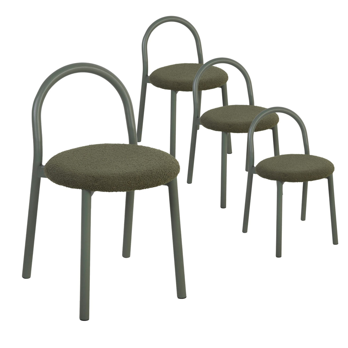 Newport Set of 4 Dining Chairs Green