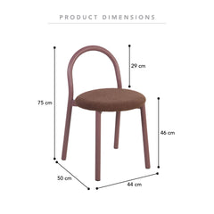 Newport Set of 2 Dining Chairs Claret
