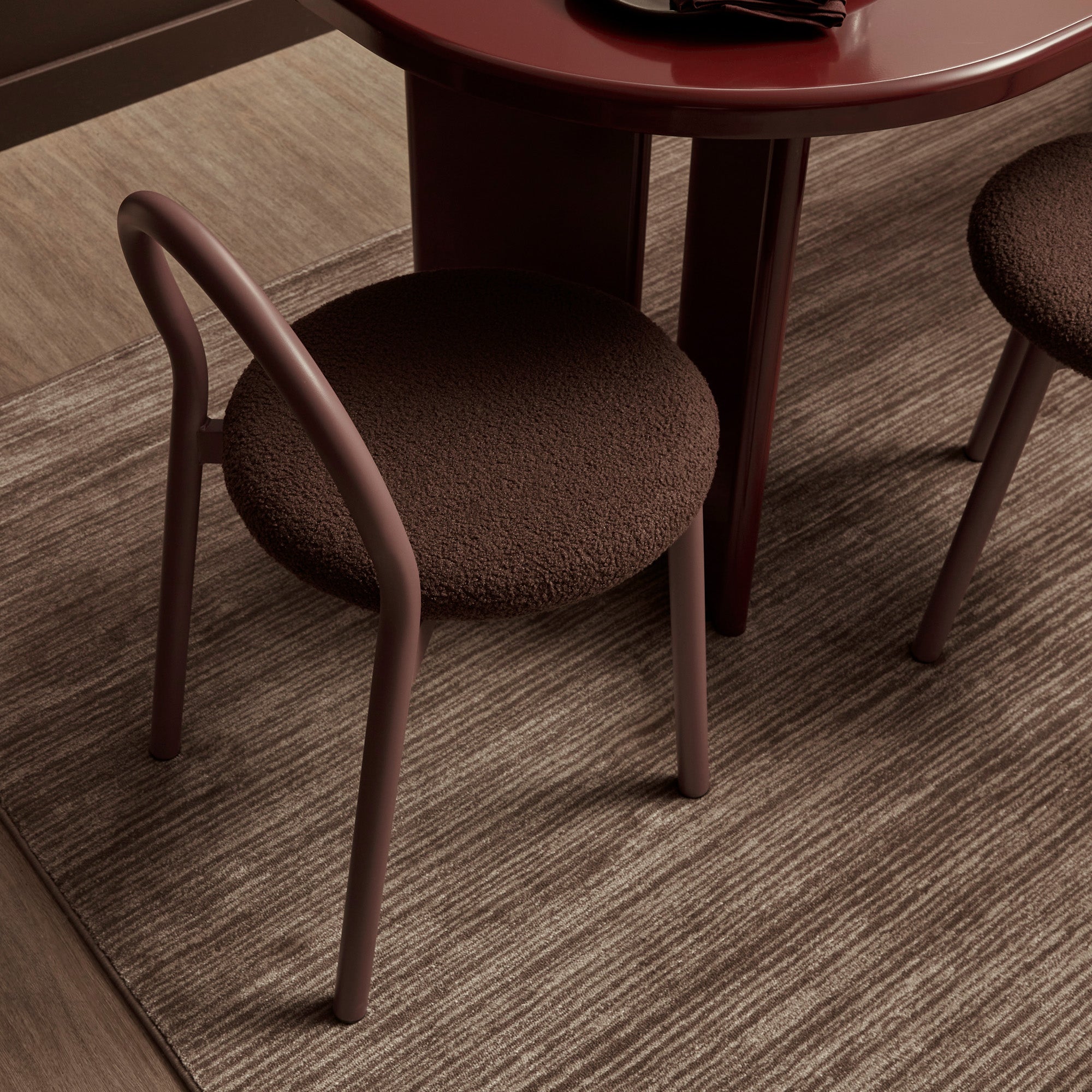 Newport Set of 4 Dining Chairs Claret