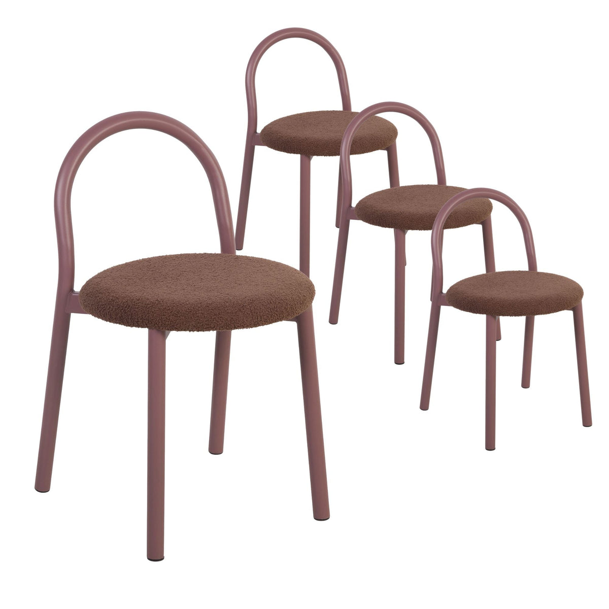 Newport Set of 4 Dining Chairs Claret