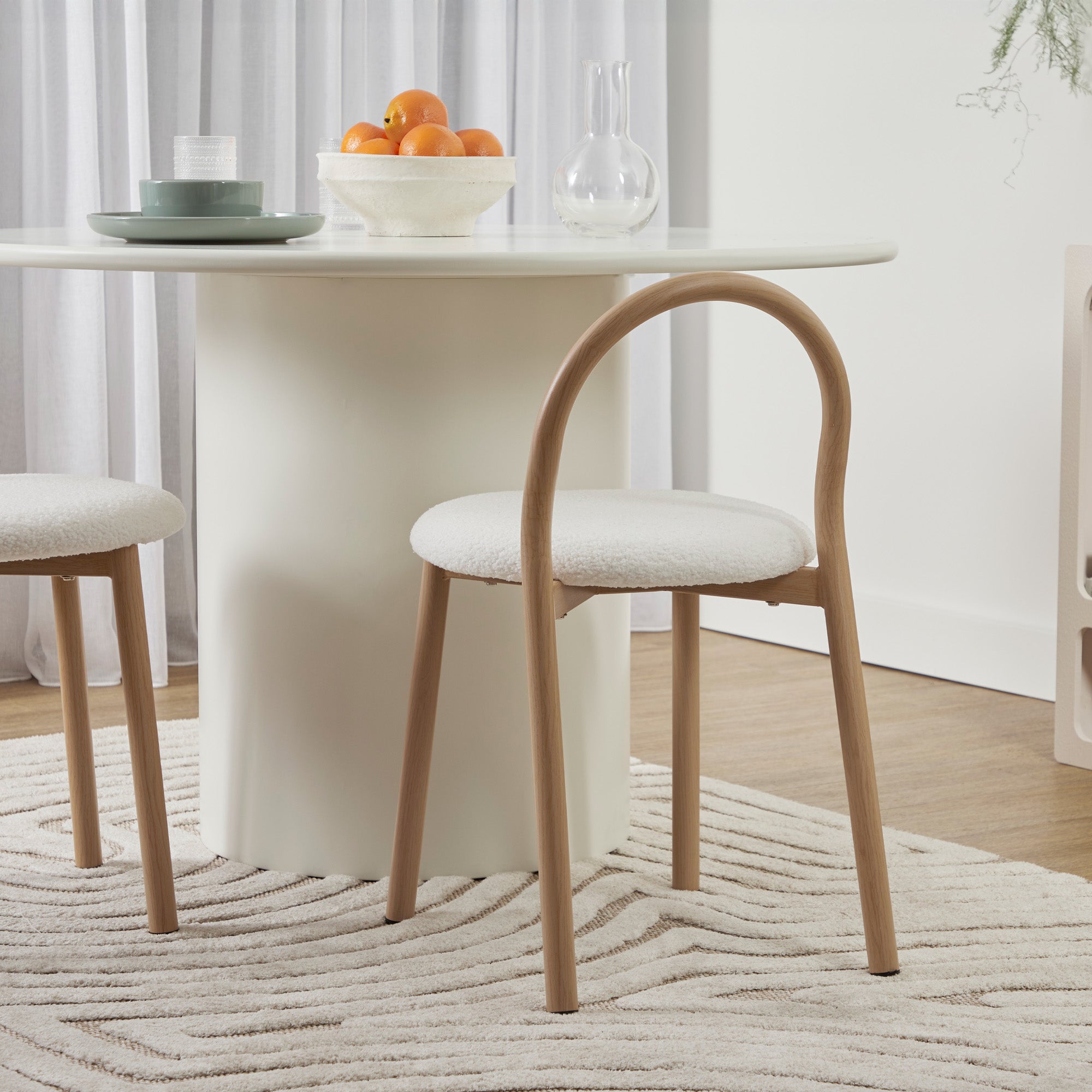 Newport Set of 2 Dining Chairs Cream