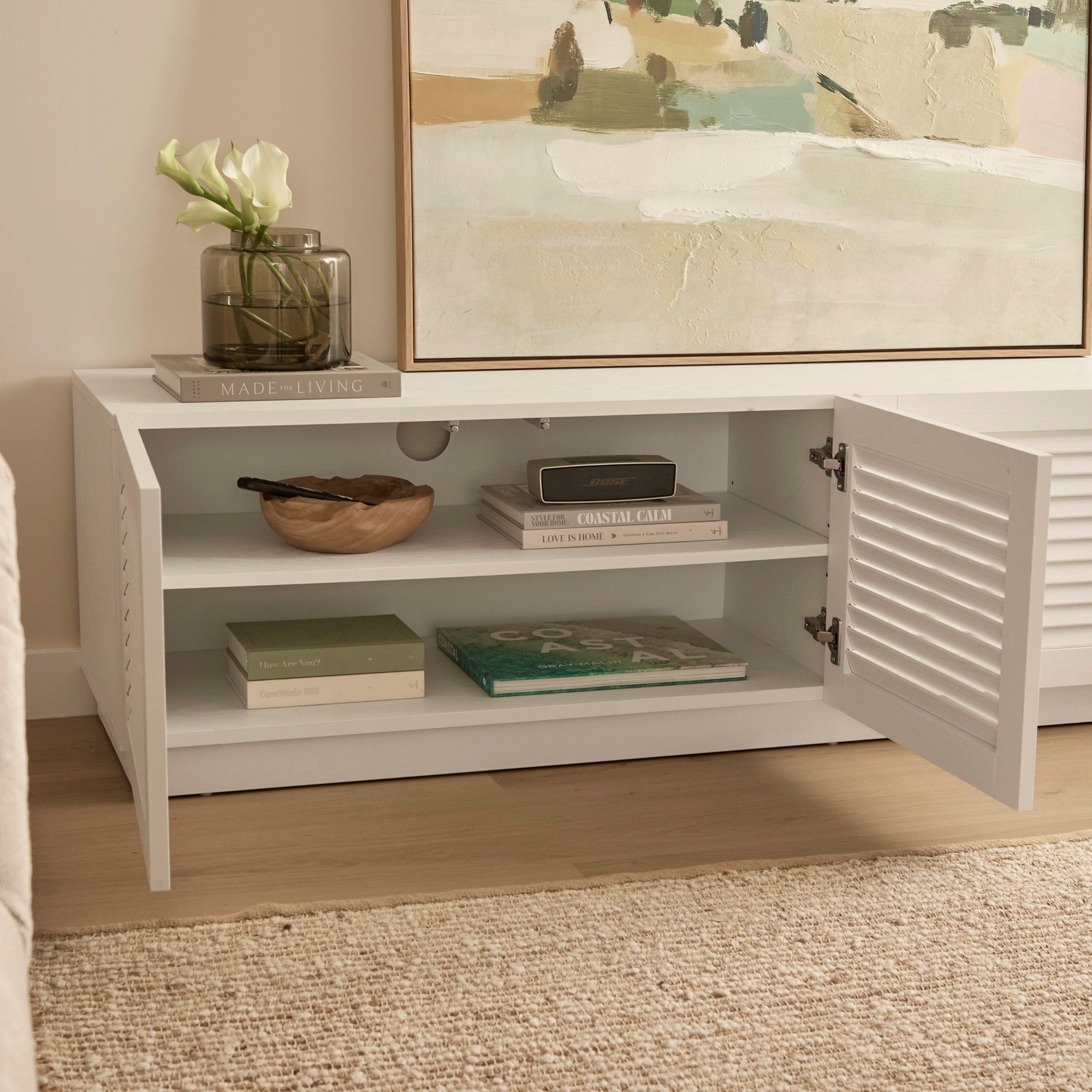 Neive Entertainment Unit White (180cm)