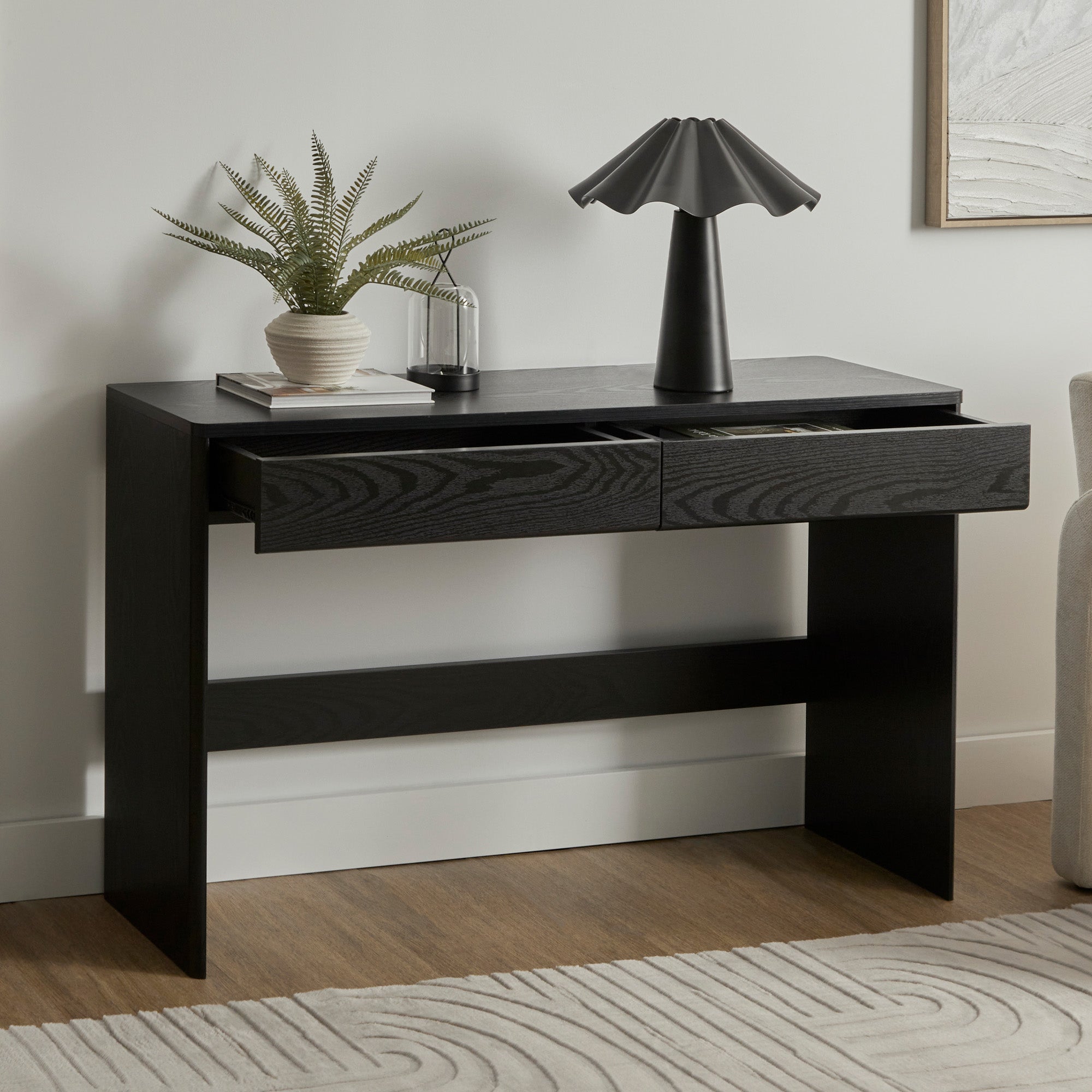 Oxford Console Table Black (120cm)