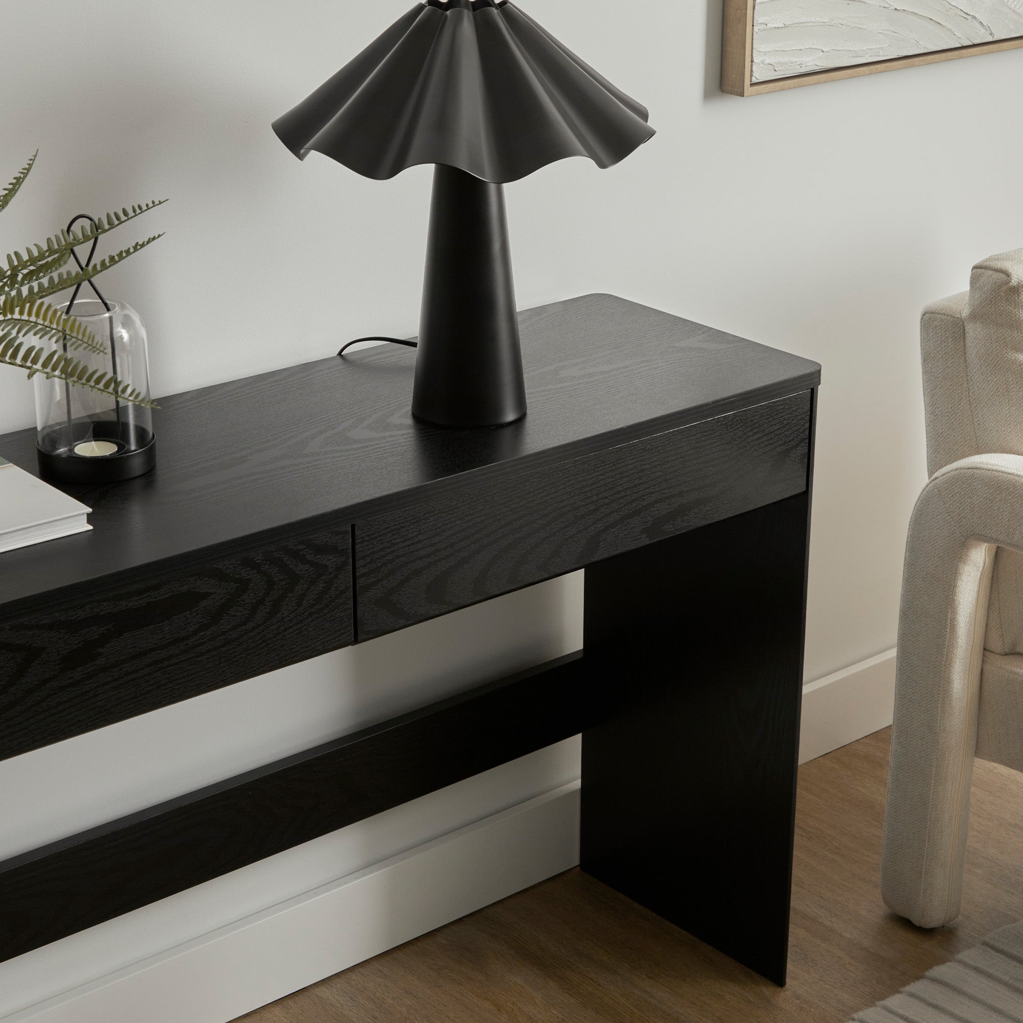 Oxford Console Table Black (120cm)