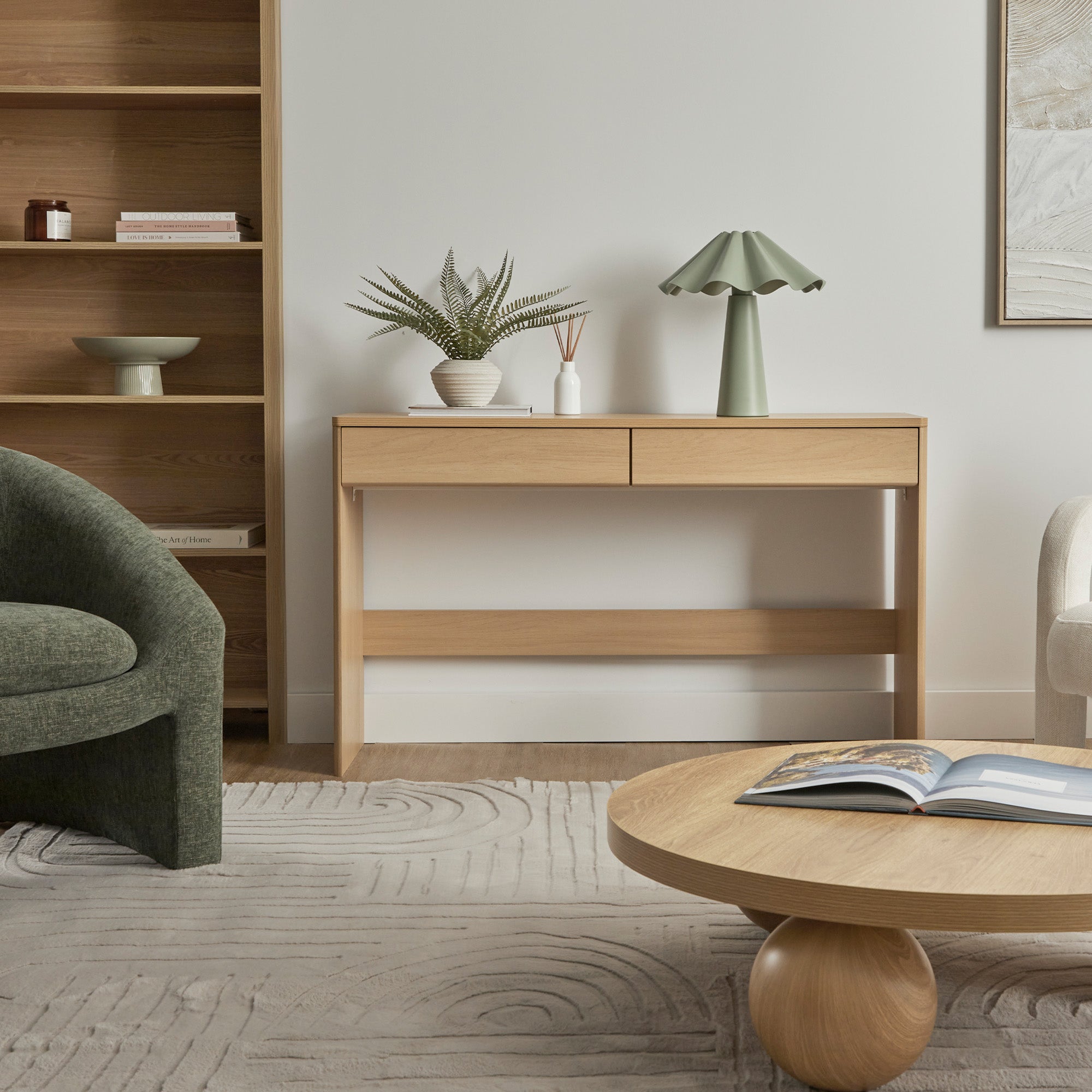 Oxford Console Table Oak (120cm)
