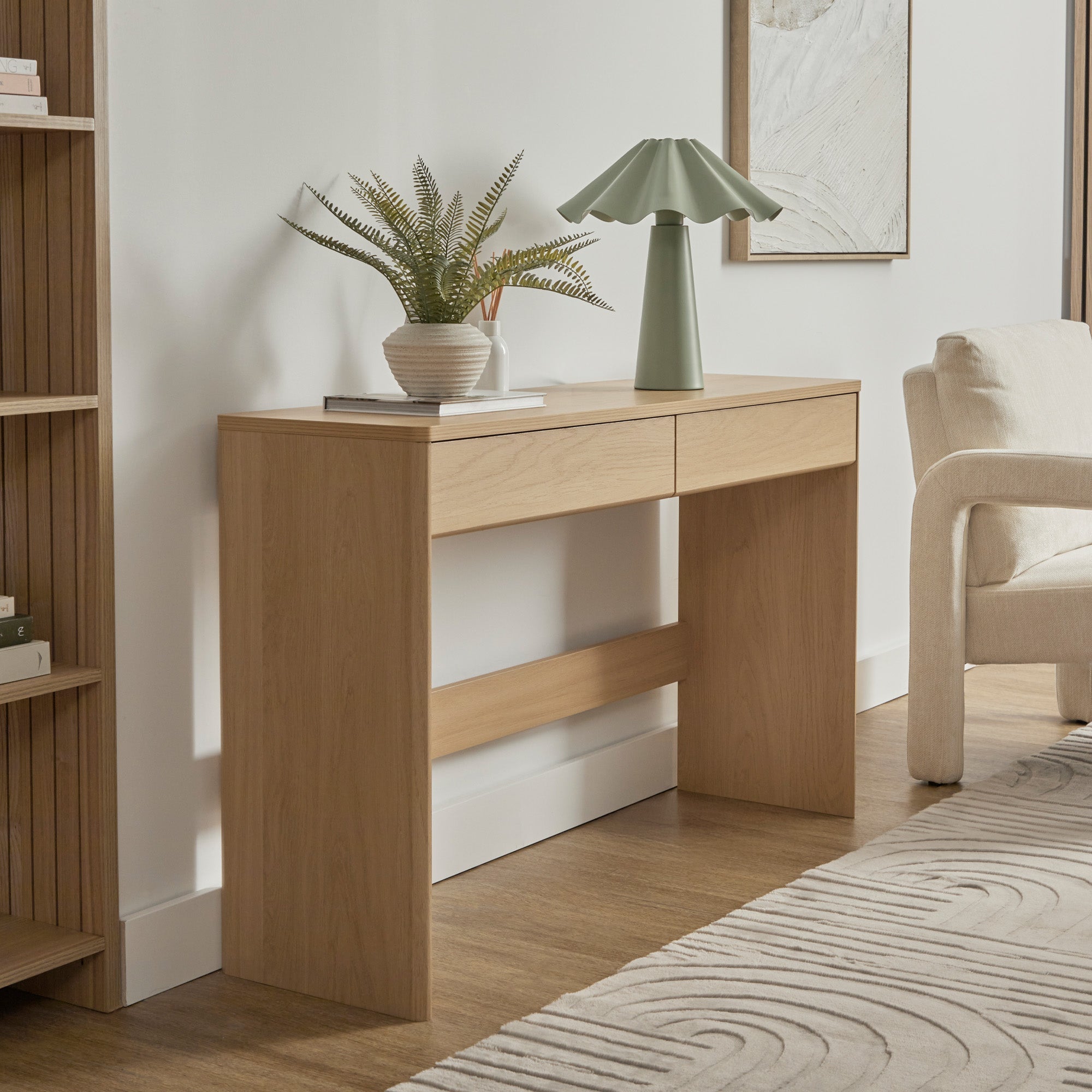 Oxford Console Table Oak (120cm)