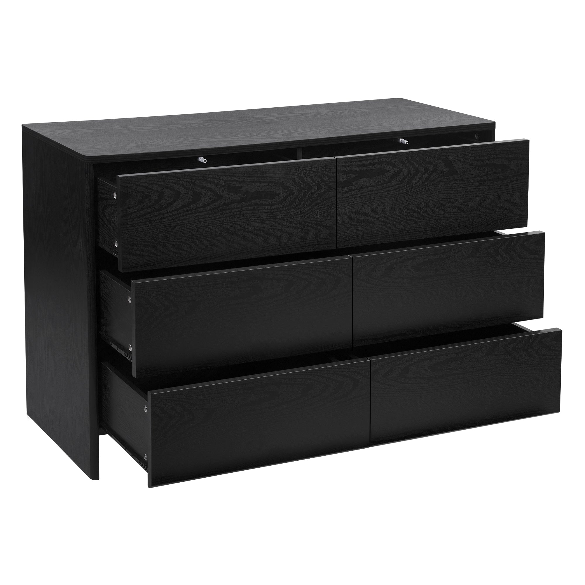 Oxford Chest of 6 Drawers Black
