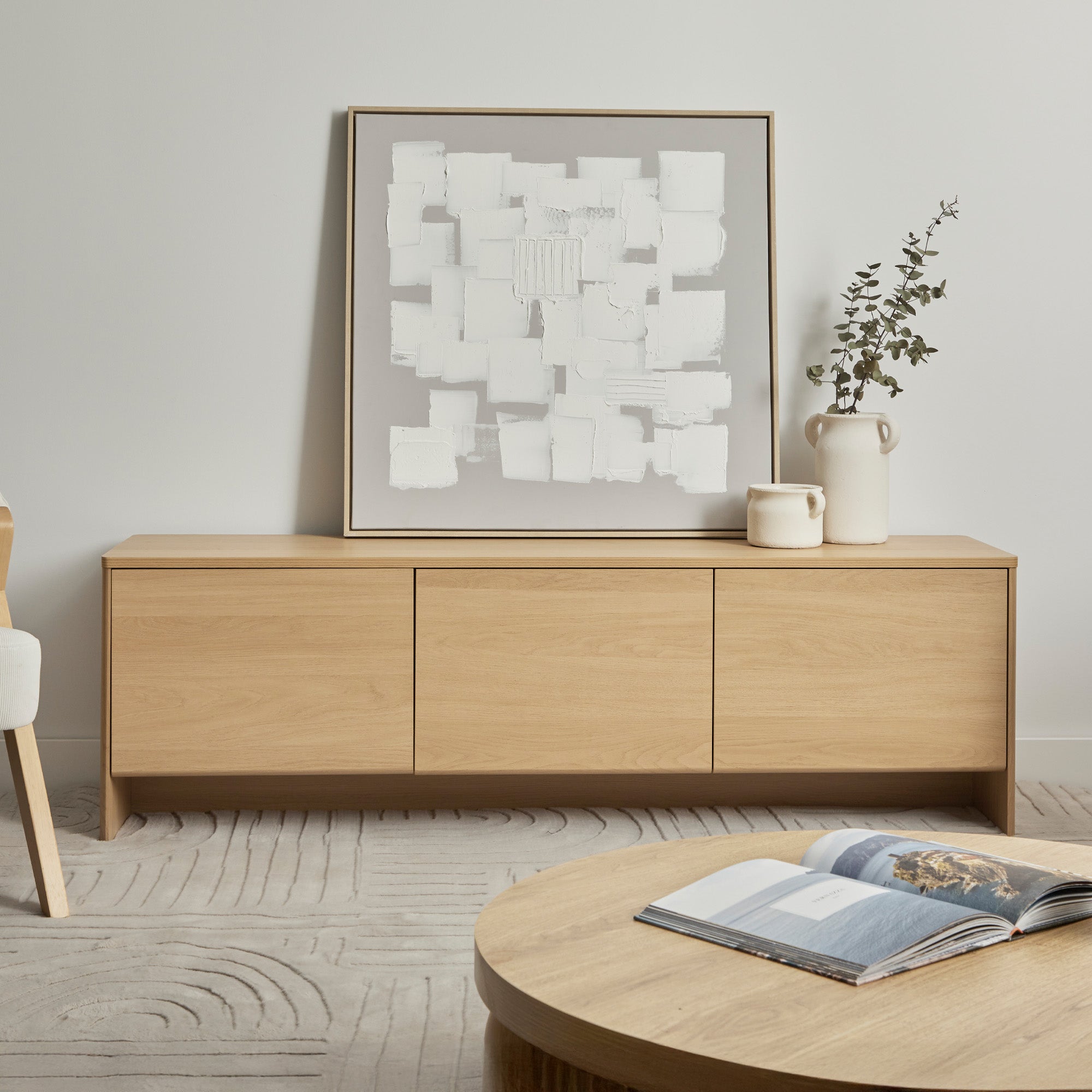 Oxford Entertainment Unit Oak (160cm)