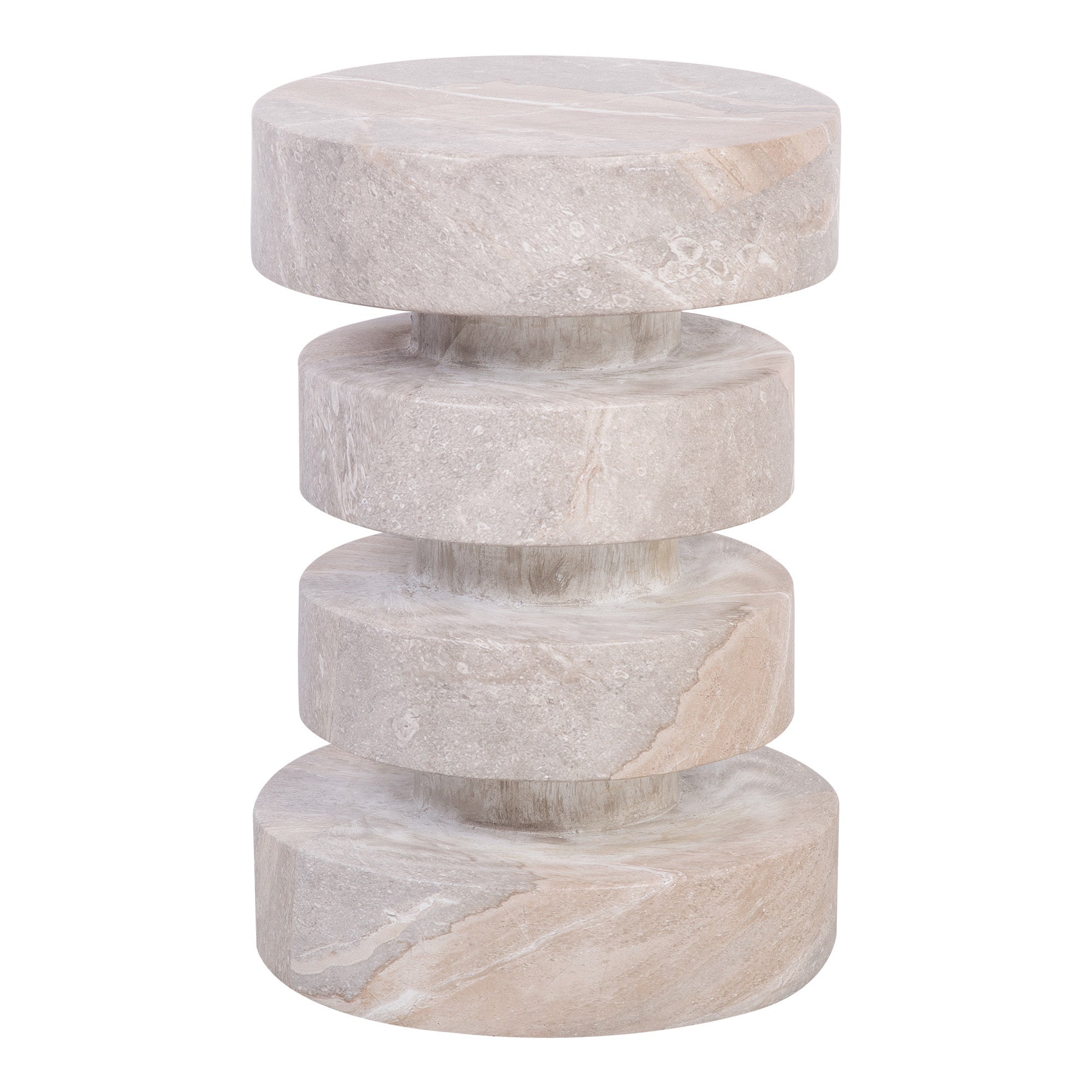 Parker Travertine Look Side Table