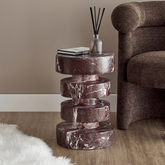 Parker Marble Look Plinth Red
