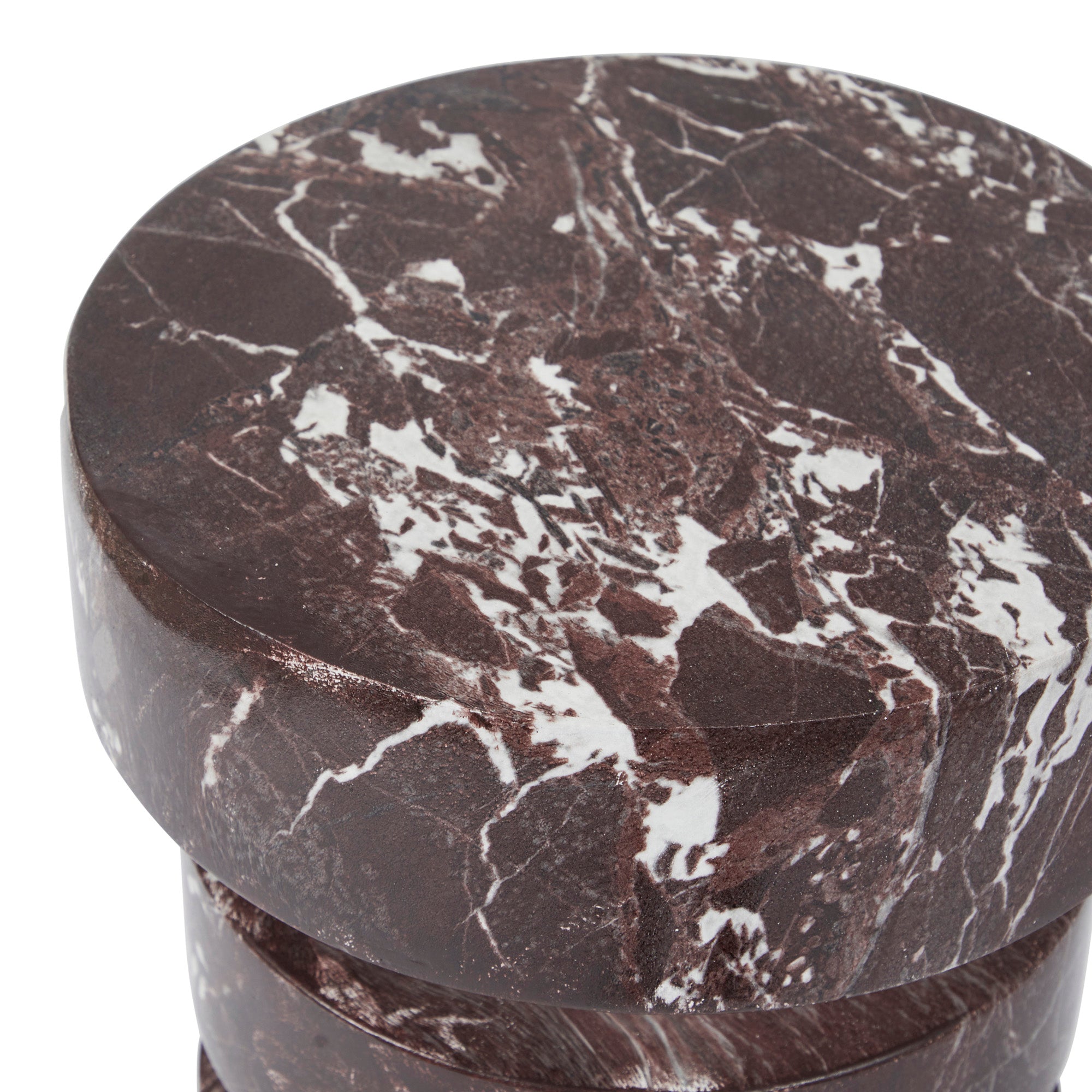 Parker Marble Look Plinth Red