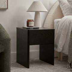 Oxford Bedside Table Black