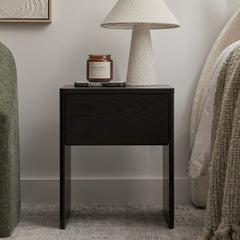Oxford Bedside Table Black