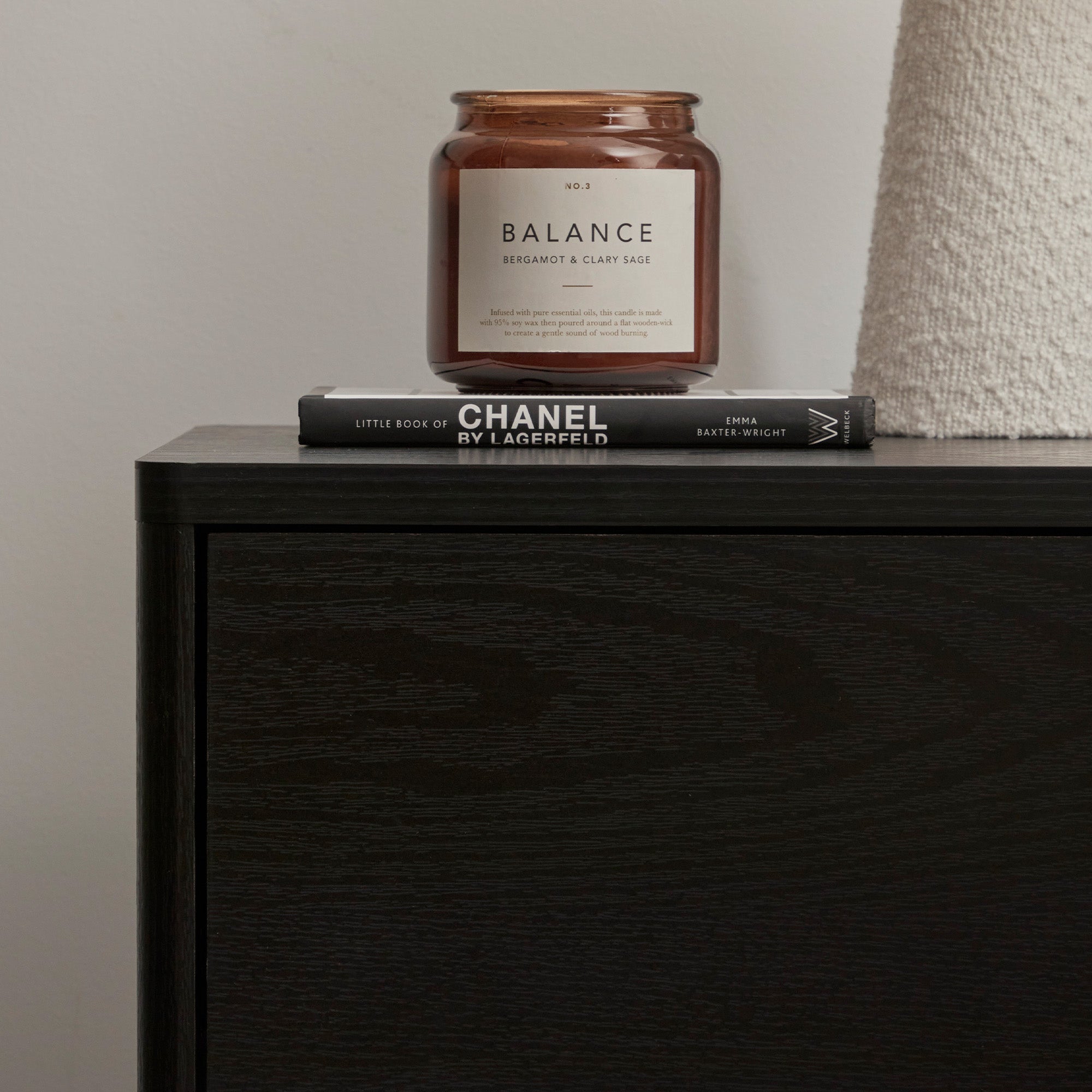 Oxford Bedside Table Black