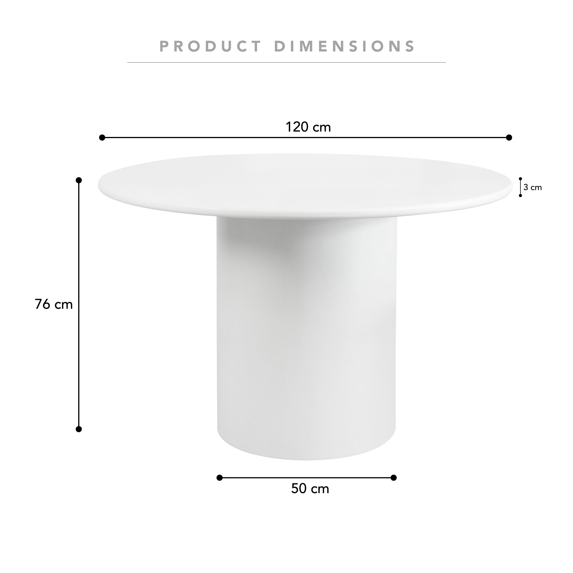 Portobello Dining Table Off-White