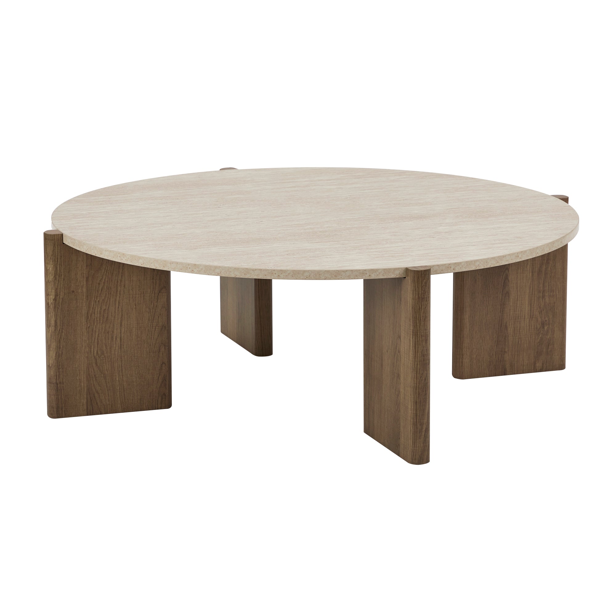 Punto Coffee Table Travertine Look