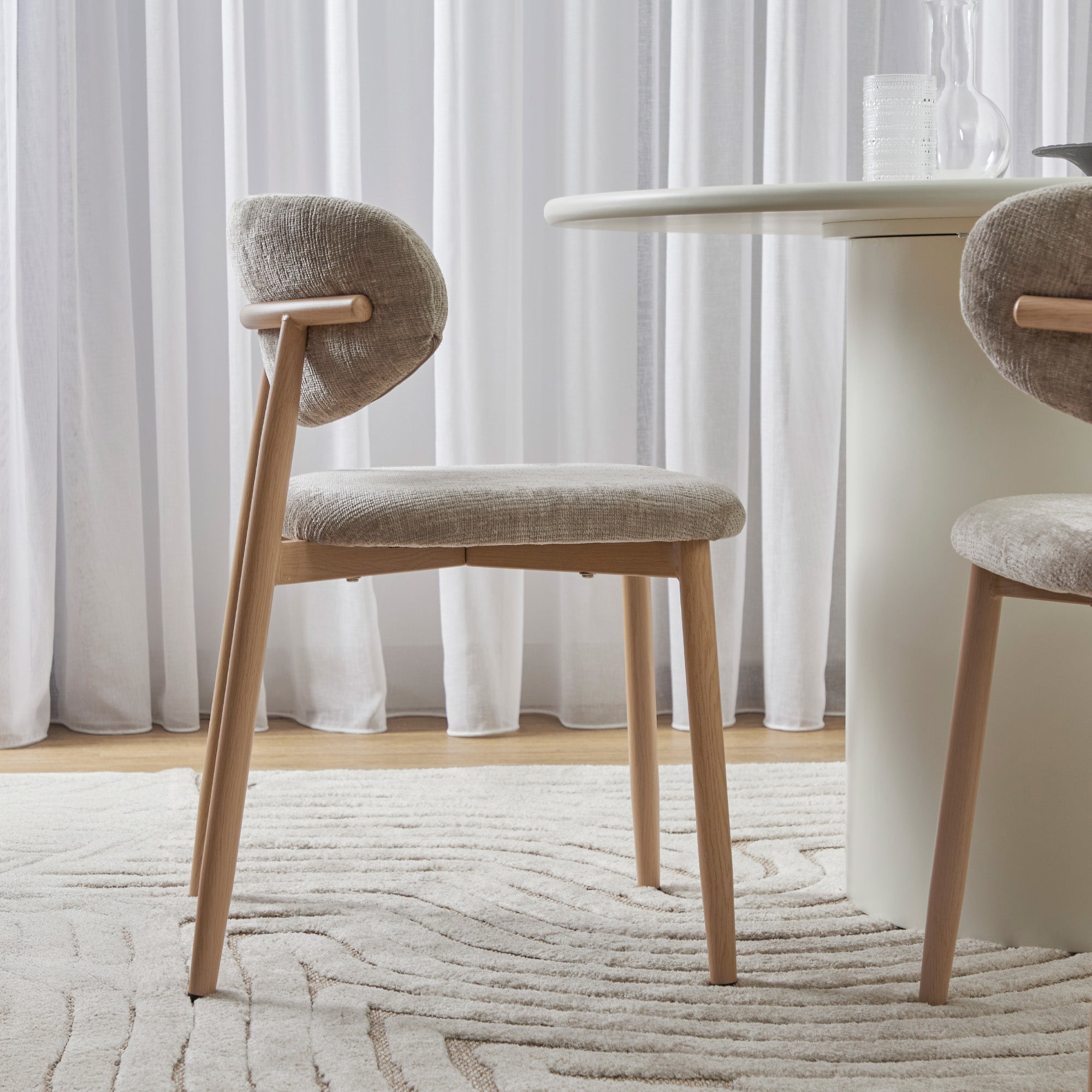 Richmond Set of 2 Dining Chairs Beige