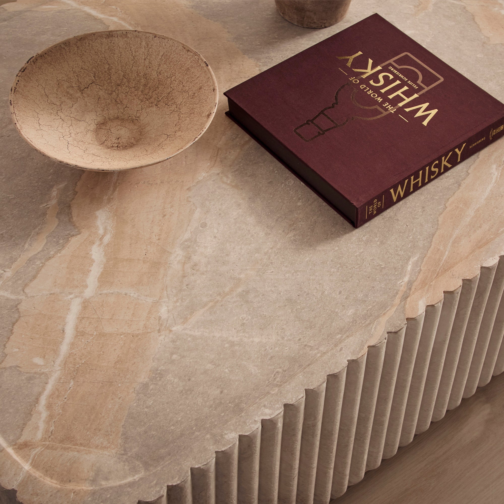 Silvi Travertine Look Coffee Table