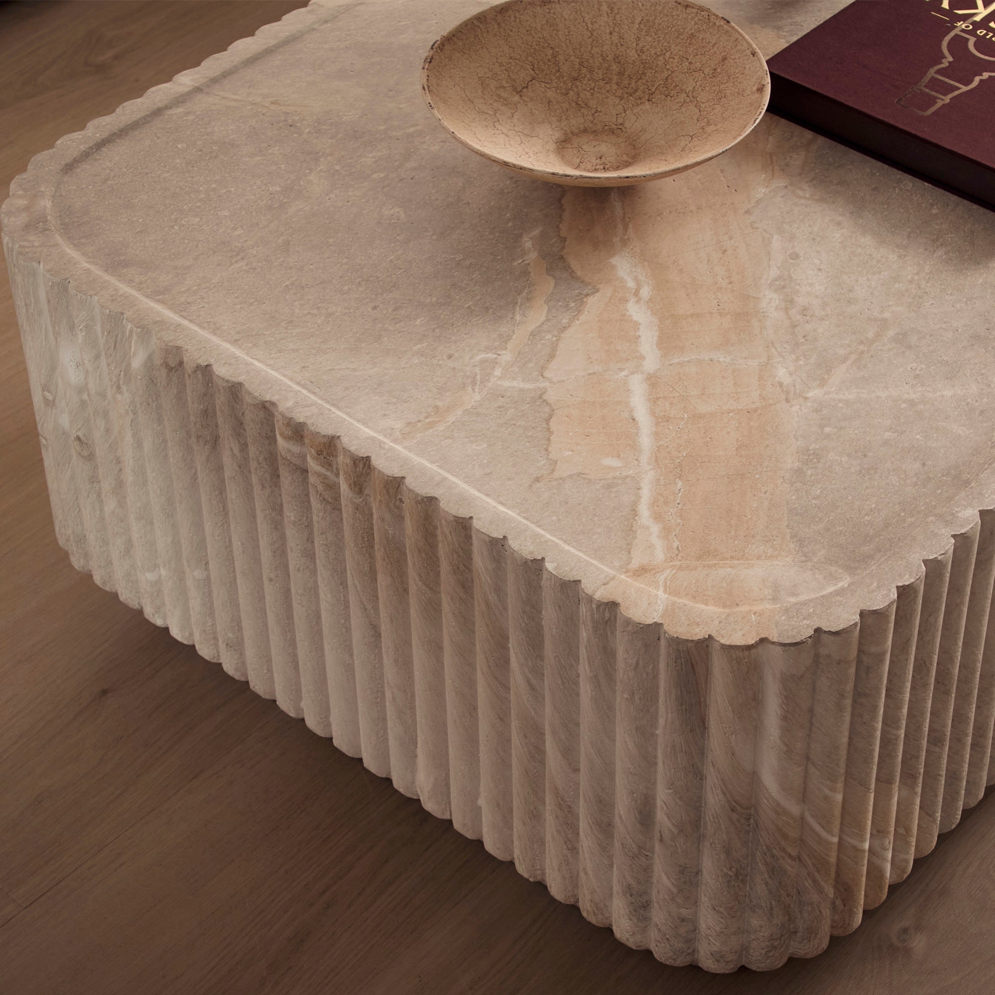 Silvi Travertine Look Coffee Table