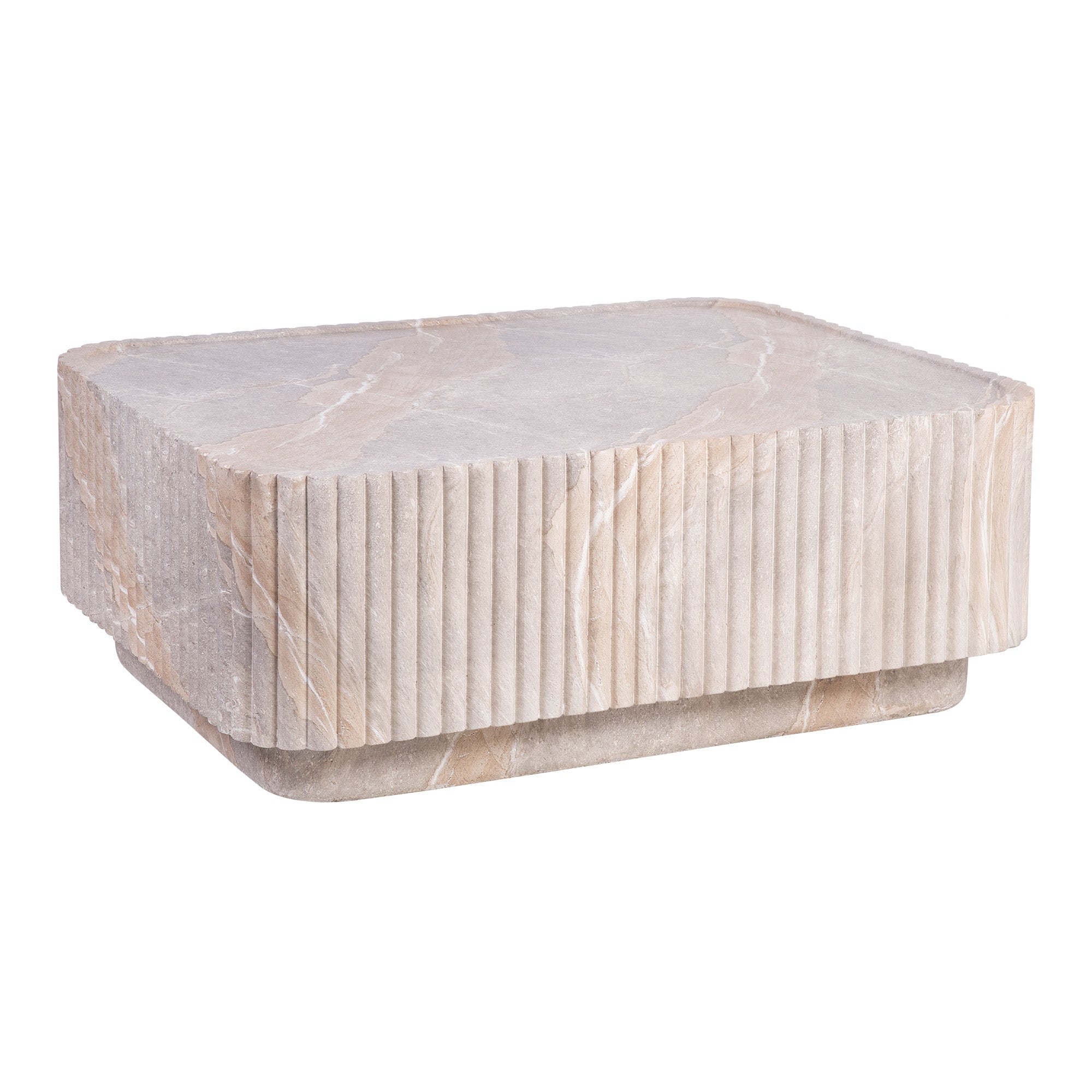 Silvi Travertine Look Coffee Table