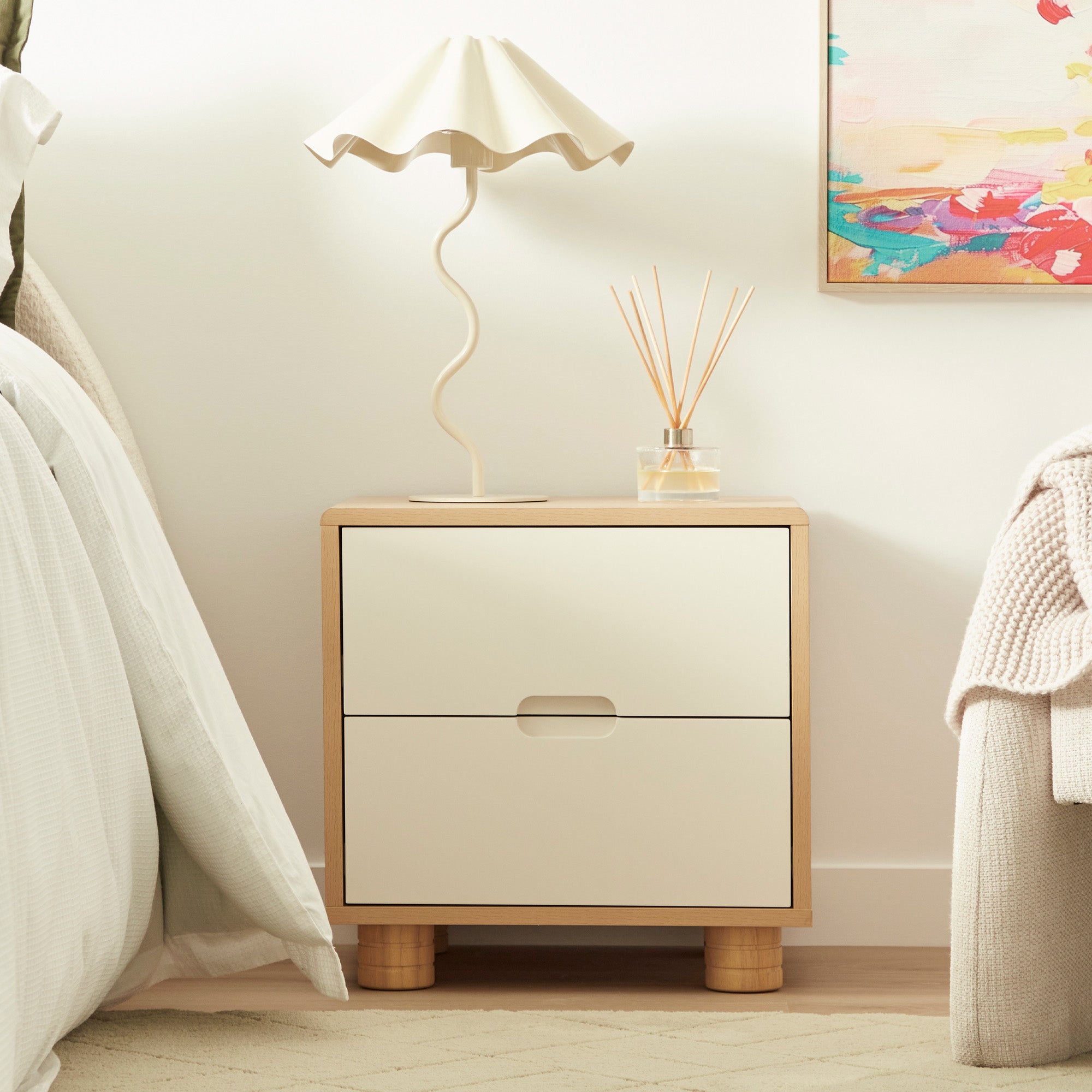 Sophie Bedside Table Oak (Set of 2)