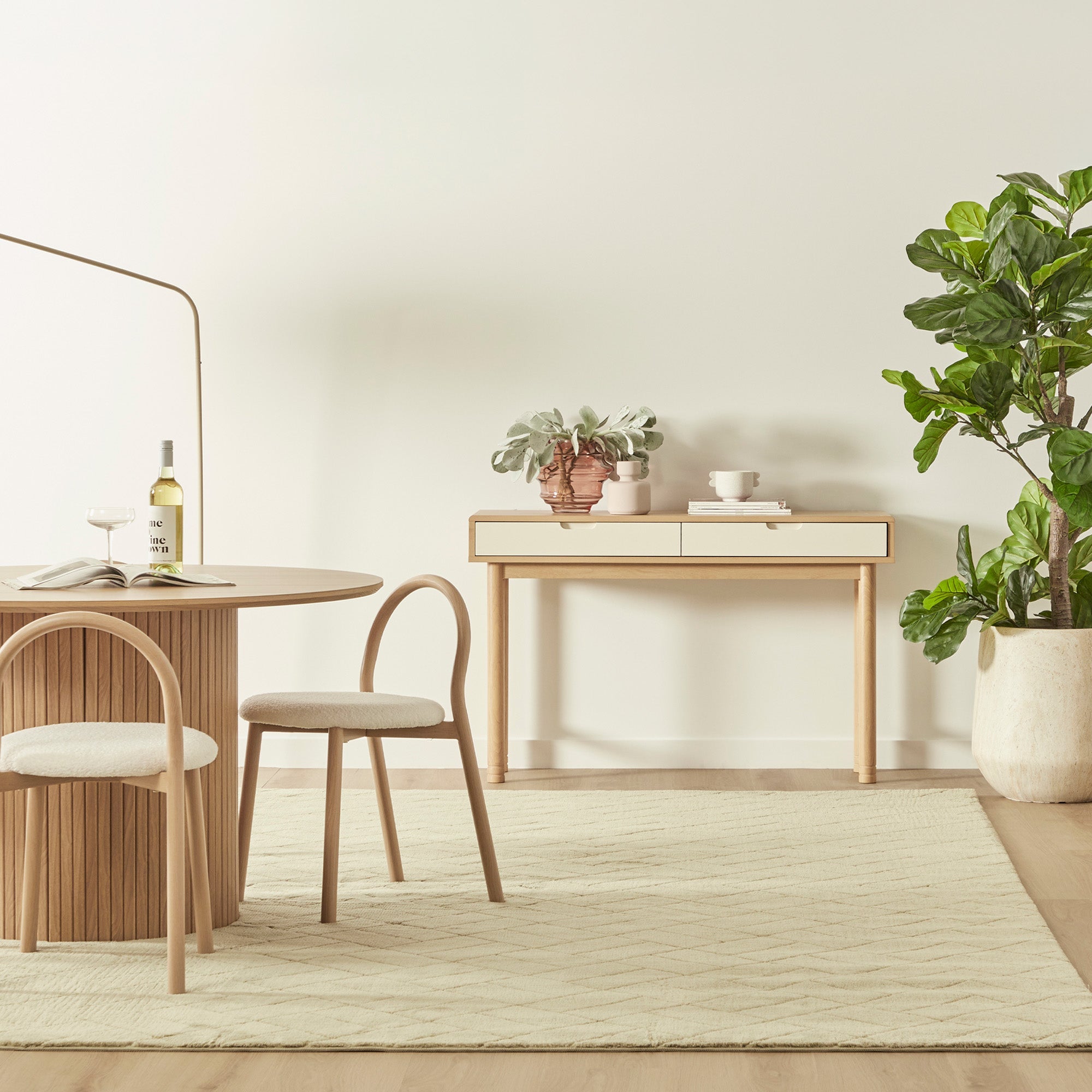 Sophie Console Table Oak (120cm)