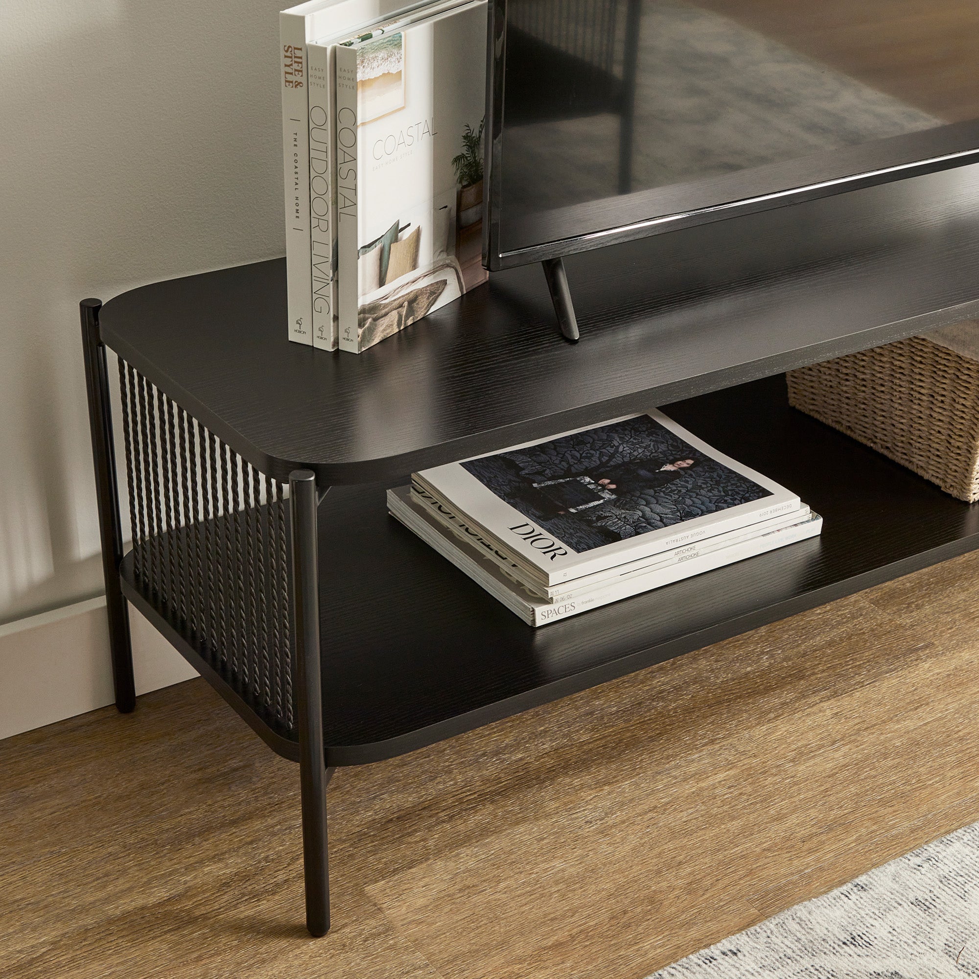 Marina Entertainment Unit Black (140cm)
