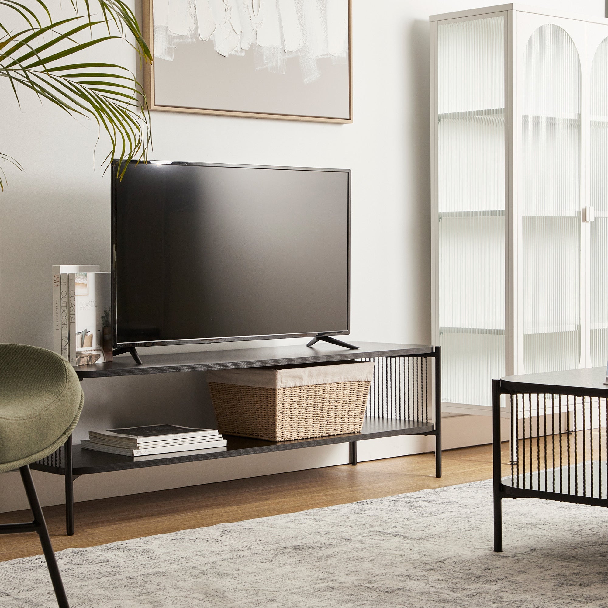 Marina Entertainment Unit Black (140cm)