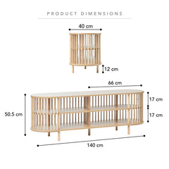 Halo Entertainment Unit Natural (140cm)