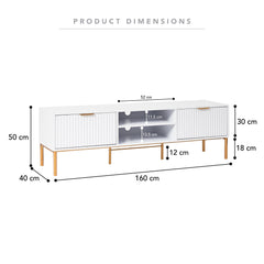 Indy Entertainment Unit White (160cm)
