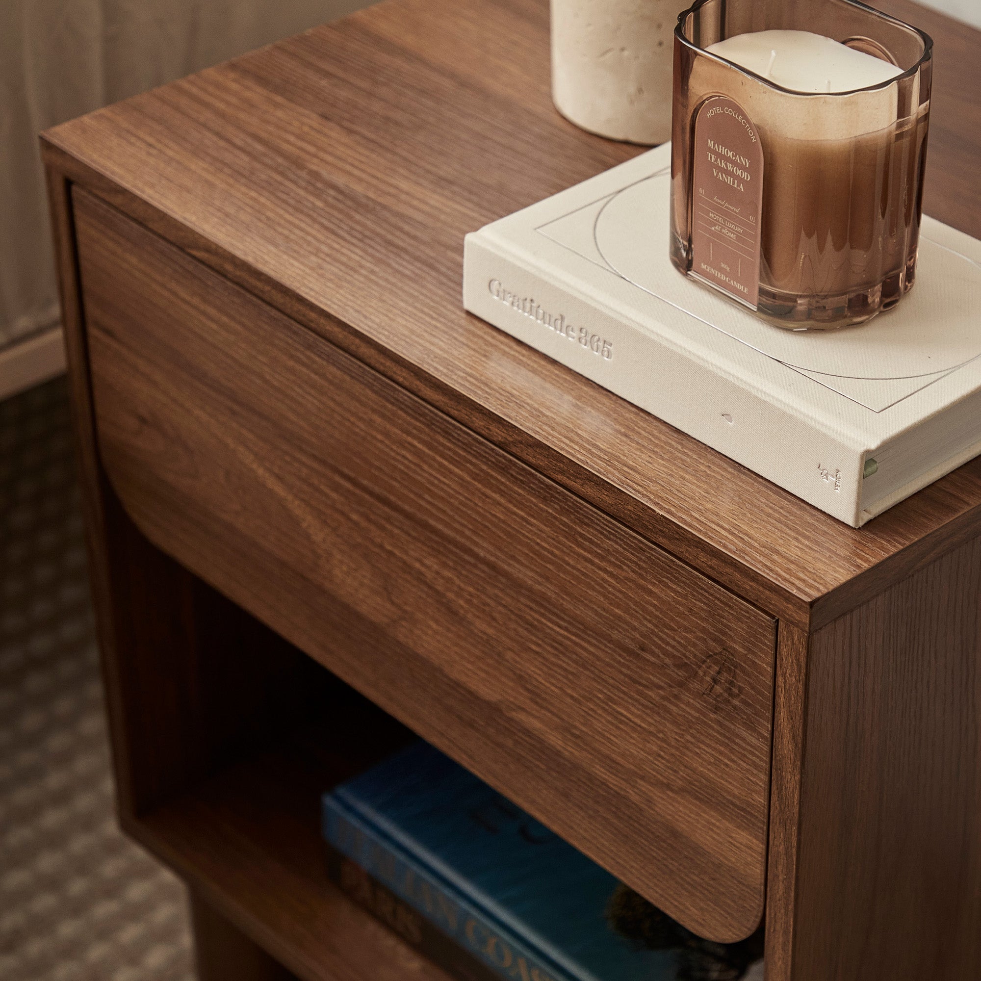 Davis Bedside Table Walnut (Set of 2)