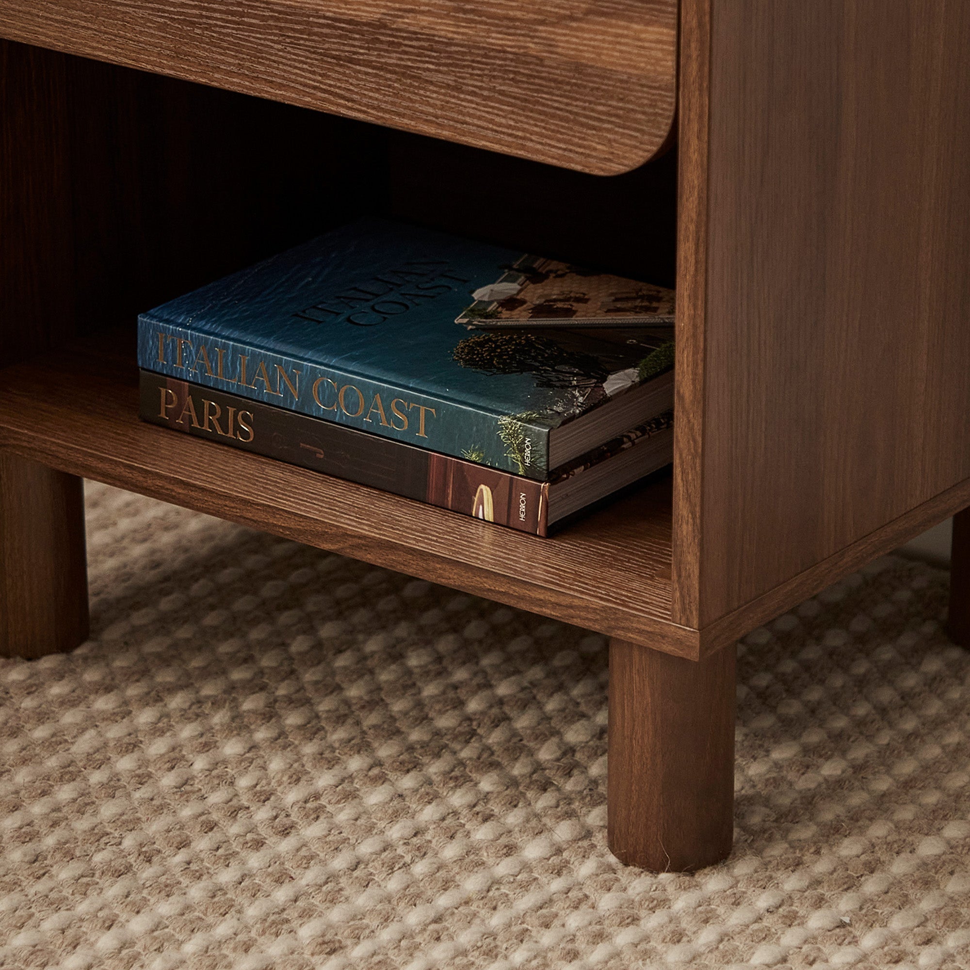 Davis Bedside Table Walnut