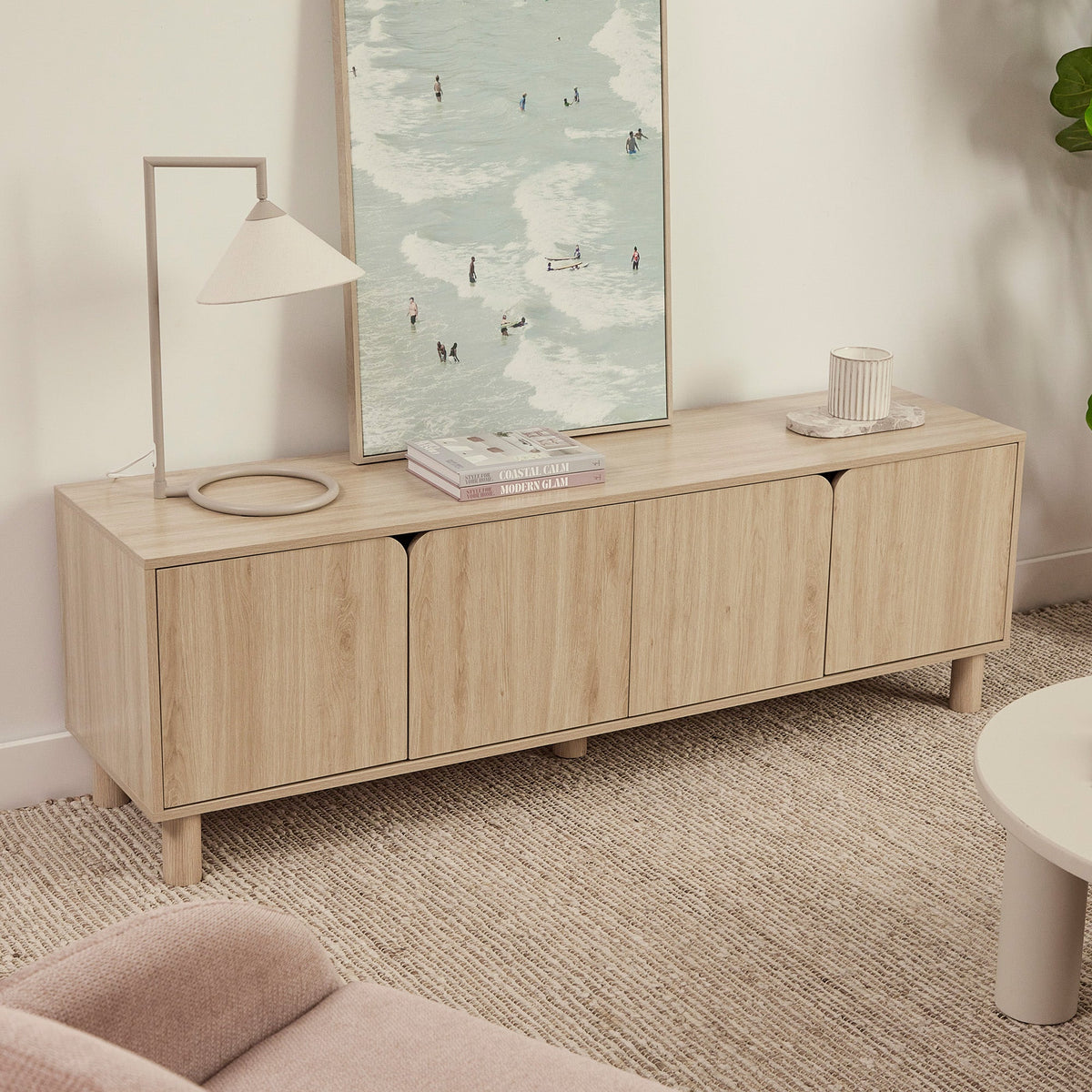 Davis Entertainment Unit Oak (160cm)