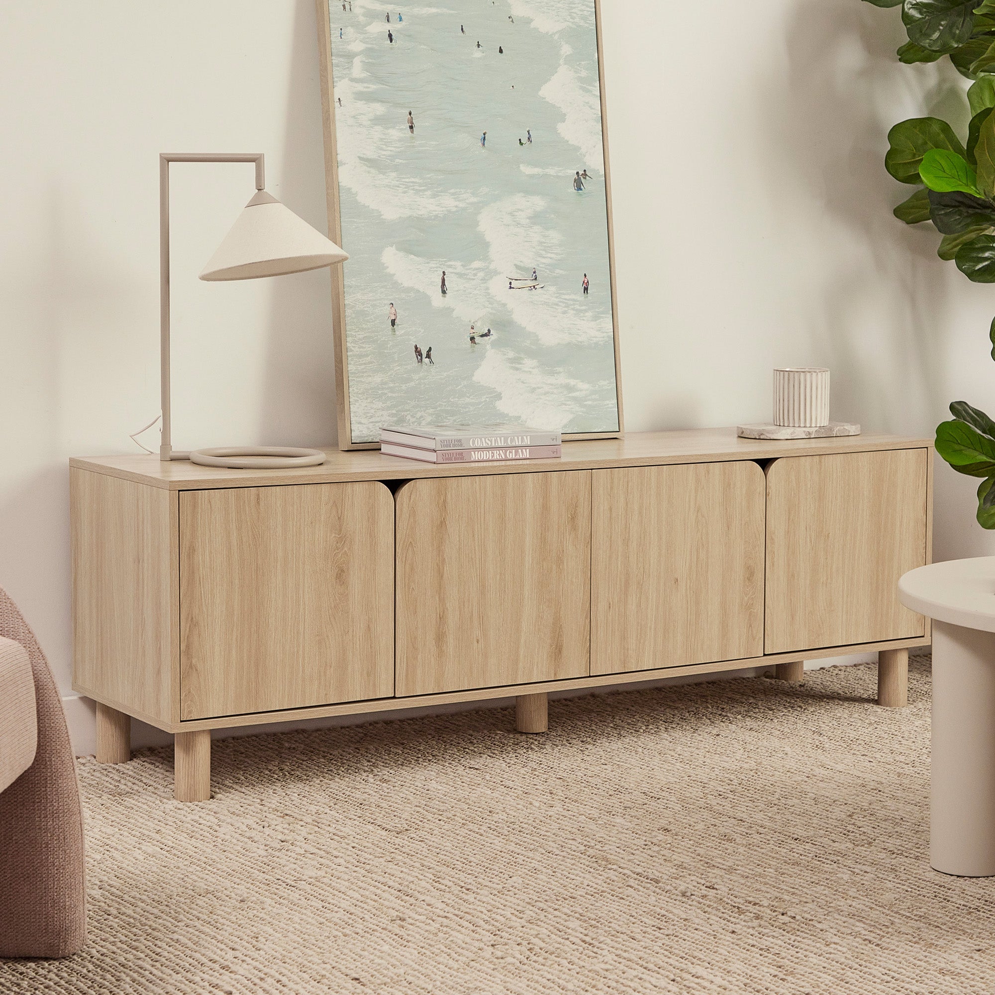 Davis Entertainment Unit Oak (160cm)