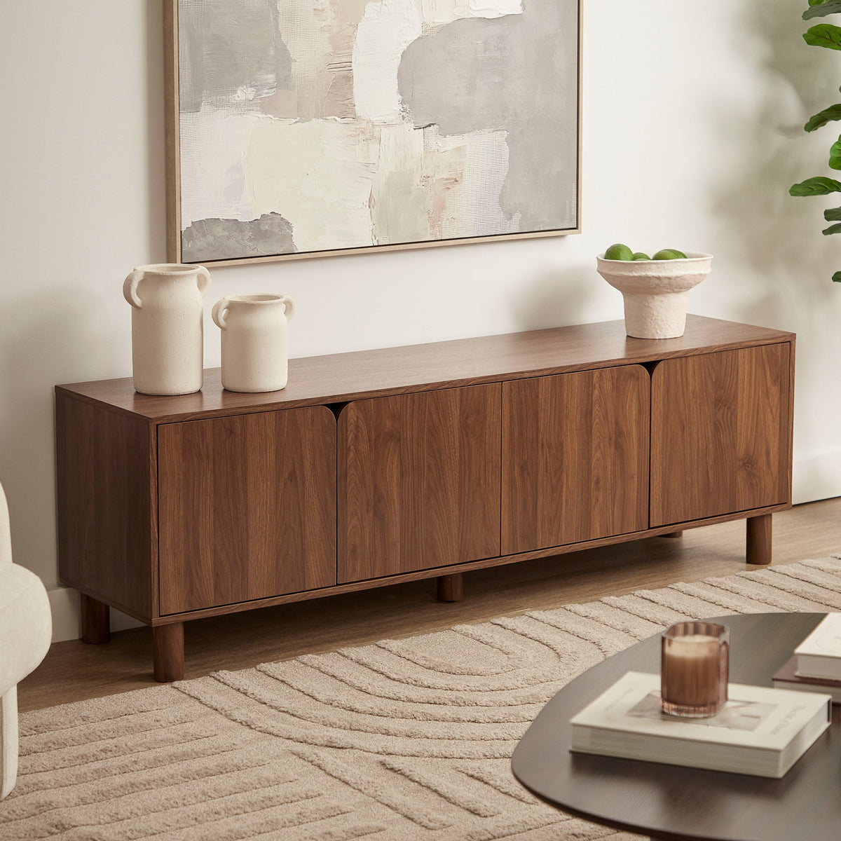 Davis Entertainment Unit Walnut (160cm)