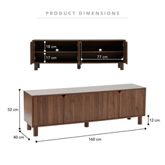 Davis Entertainment Unit Walnut (160cm)